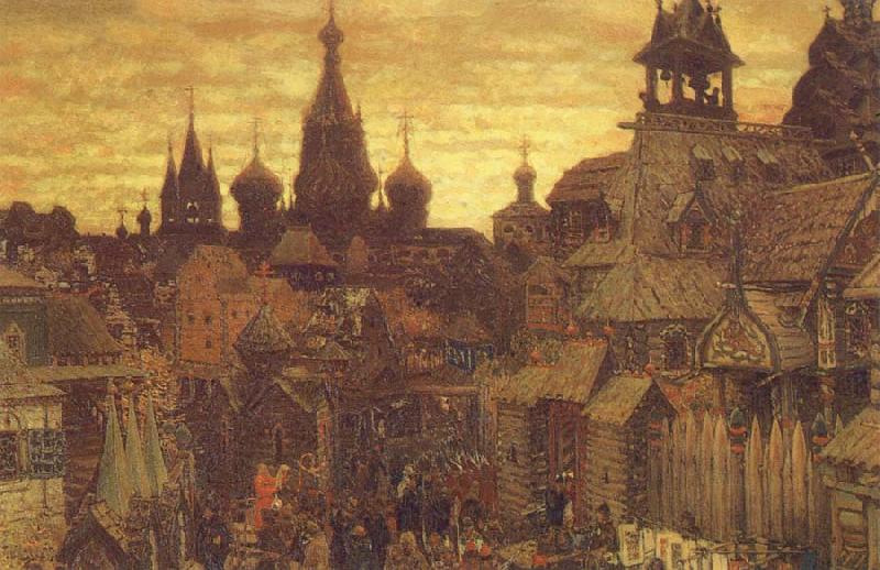  The Old Moscow a street in Kitai-Gorod in the 17th century